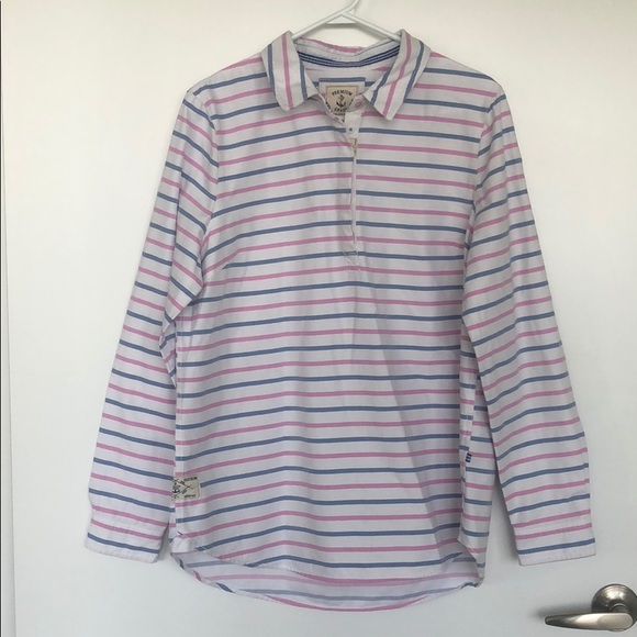 Joules Tops - Joules striped button up collared shirt